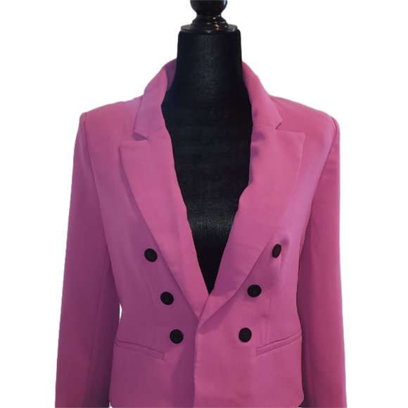 NWT Romeo & Juliet Couture Open Blazer in Orchid Pink Size: M - Picture 6 of 11